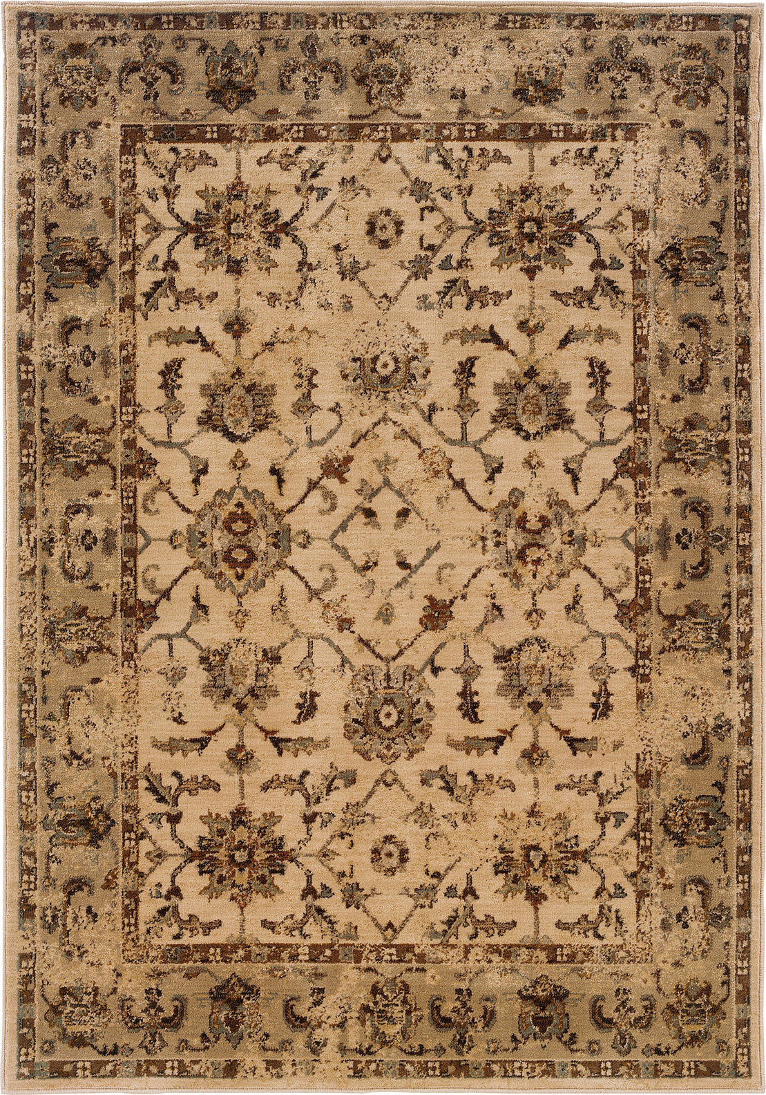 Oriental Weavers Casablanca 1376E Ivory/Beige Area Rug