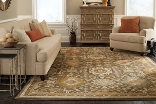 Oriental Weavers Casablanca 4444A Mink/Multi Area Rug RoomScene Feature