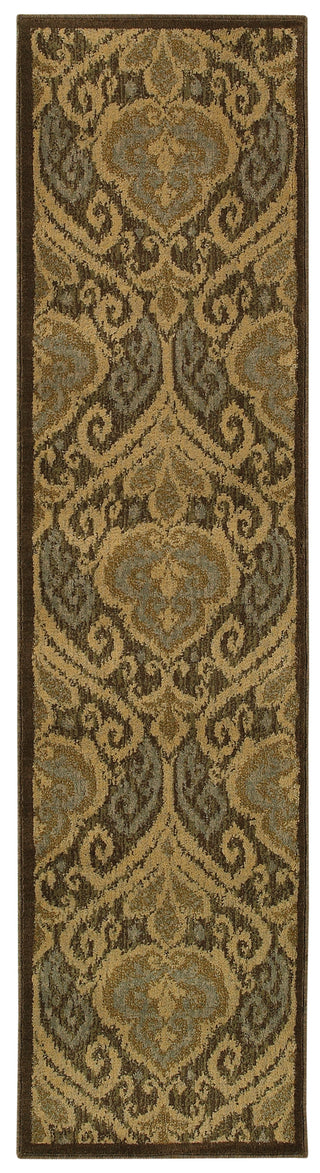 Oriental Weavers Casablanca 4464A Green/Ivory Area Rug 1'10 X 7' 6 Runner