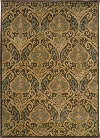 Oriental Weavers Casablanca 4464A Green/Ivory Area Rug main image featured