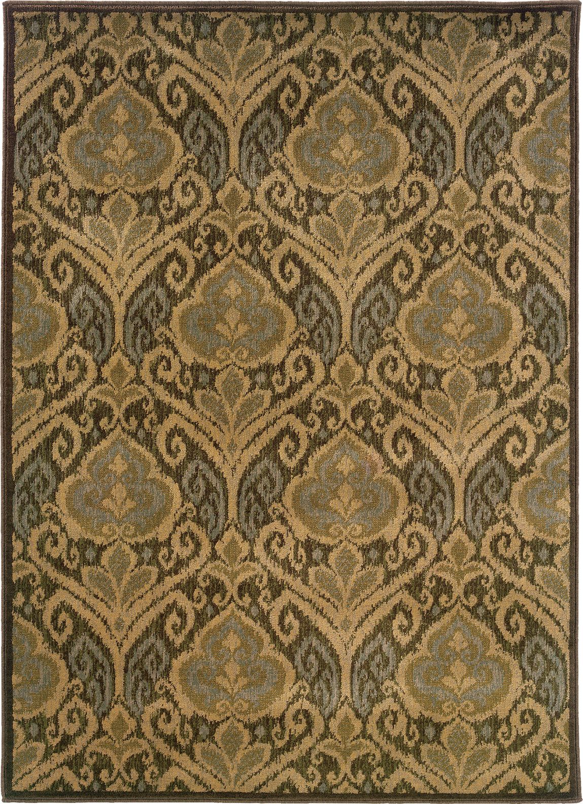 Oriental Weavers Casablanca 4464A Green/Ivory Area Rug main image featured