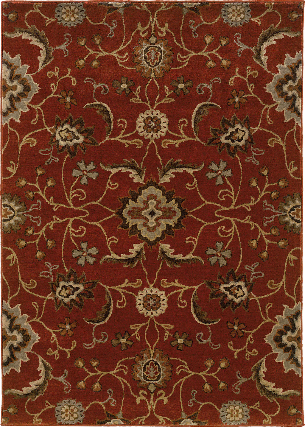 Oriental Weavers Casablanca 4471B Red/Multi Area Rug main image featured