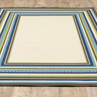 Oriental Weavers Caspian 1003X Ivory/Blue Area Rug Alternate Image