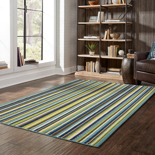 Oriental Weavers Caspian 1004X Blue/Brown Area Rug Lifestyle Image Feature