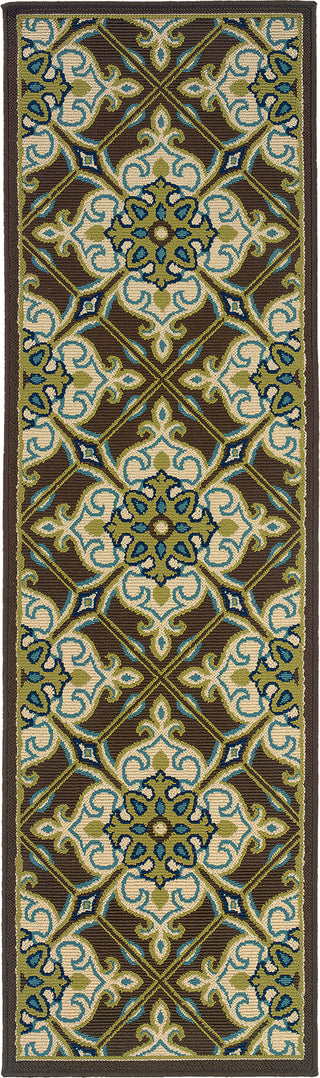 Oriental Weavers Caspian 1005D Brown/Ivory Area Rug Runner