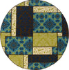 Oriental Weavers Caspian 3066V Brown/Blue Area Rug 7'10 Round