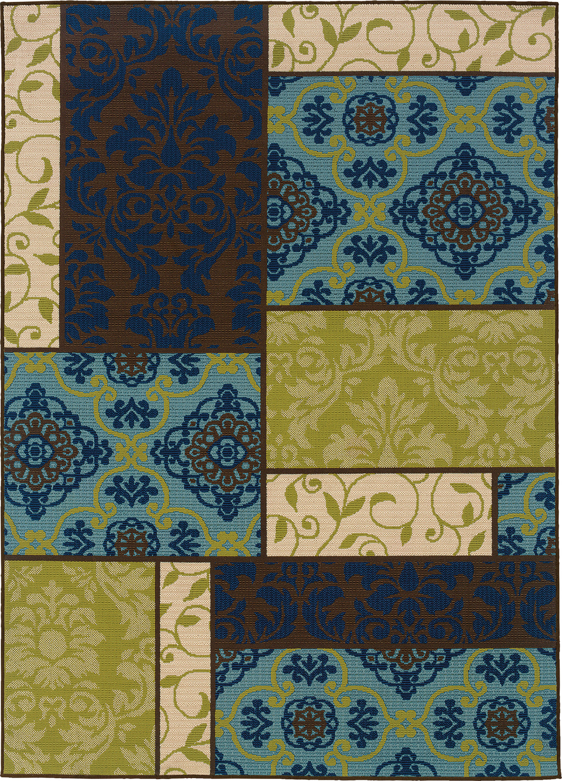 Oriental Weavers Caspian 3066V Brown/Blue Area Rug main image