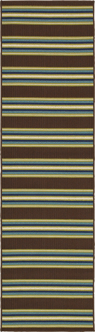 Oriental Weavers Caspian 3330N Brown/Green Area Rug Runner