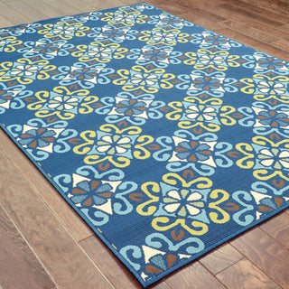 Oriental Weavers Caspian 3331L Blue/Blue Area Rug Closeup Feature