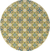 Oriental Weavers Caspian 3331W Ivory/Blue Area Rug 7'10 Round