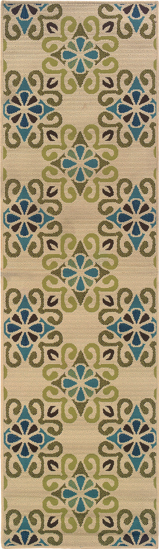 Oriental Weavers Caspian 3331W Ivory/Blue Area Rug Runner