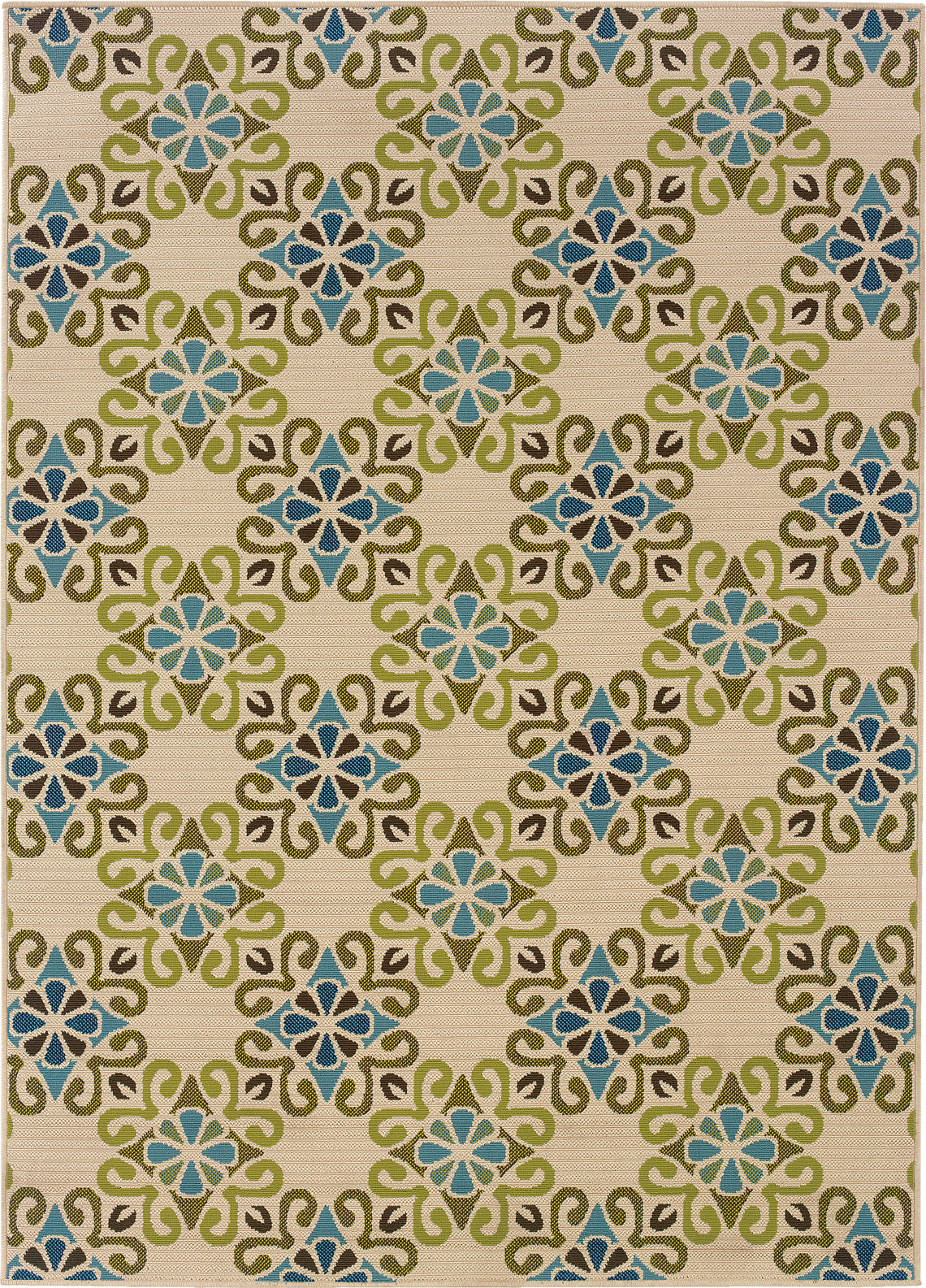 Oriental Weavers Caspian 3331W Ivory/Blue Area Rug main image