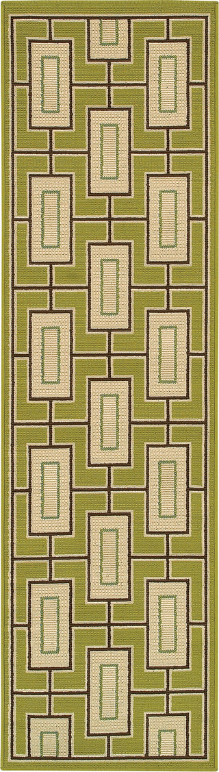 Oriental Weavers Caspian 4928G Green/Ivory Area Rug Runner