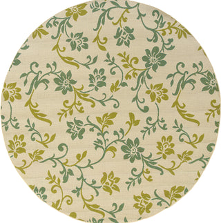 Oriental Weavers Caspian 7991J Ivory/Green Area Rug 7'10 Round