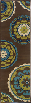 Oriental Weavers Caspian 859D6 Brown/Green Area Rug Runner