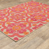 Oriental Weavers Cayman 2541V Sand/ Pink Area Rug Detail Shot Feature