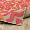 Oriental Weavers Cayman 2541V Sand/ Pink Area Rug Backing On Wood Image