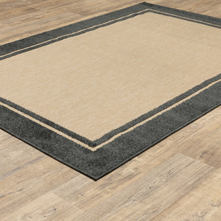 Oriental Weavers Cayman 5594K Sand/ Charcoal Area Rug On Wood