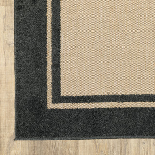 Oriental Weavers Cayman 5594K Sand/ Charcoal Area Rug Corner Image