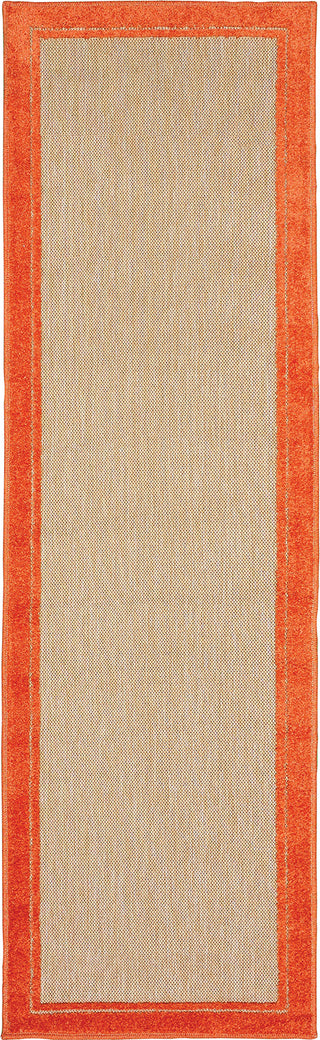 Oriental Weavers Cayman 5594Q Sand/ Orange Area Rug Runner