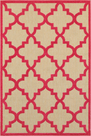 Oriental Weavers Cayman 660P9 Sand/ Pink Area Rug main image featured