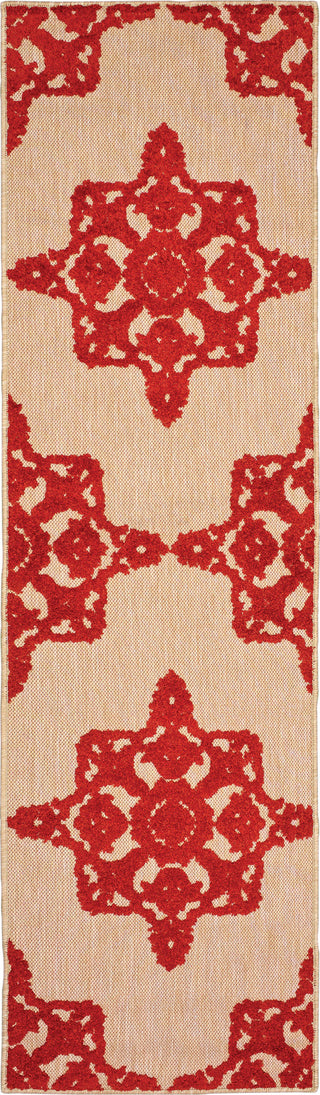 Oriental Weavers Cayman 097R9 Sand/ Red Area Rug Runner