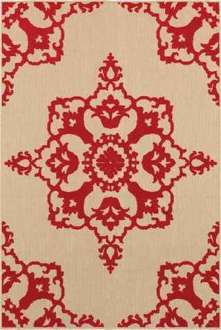 Oriental Weavers Cayman 097R9 Sand/ Red Area Rug main image featured