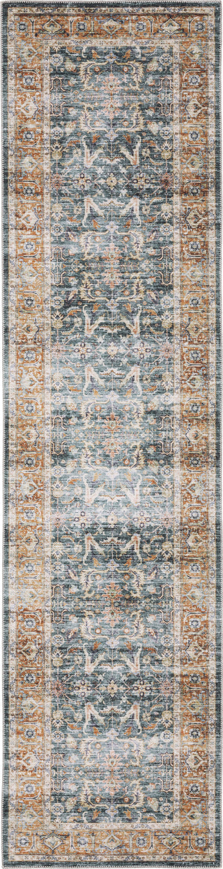 Oriental Weavers Charleston CHA06 Blue/Rust Area Rug Runner Image