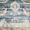 Oriental Weavers Charleston CHA06 Blue/Rust Area Rug Close-up Image