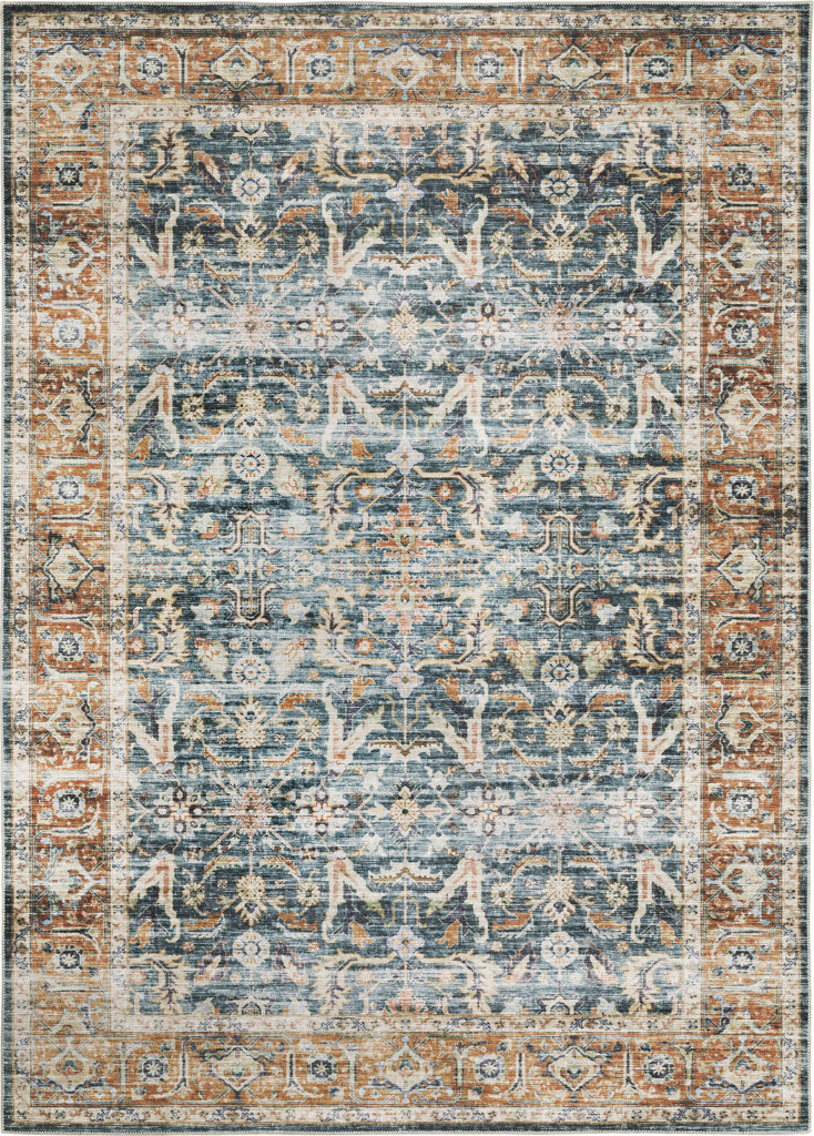 Oriental Weavers Charleston CHA06 Blue/Rust Area Rug main image