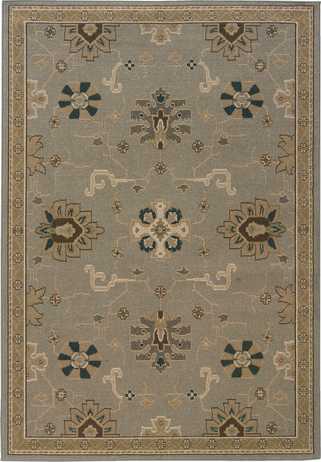 Oriental Weavers Chloe 3965A Grey/Blue Area Rug main image