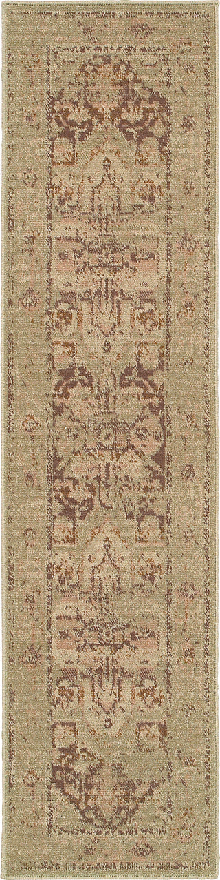 Oriental Weavers Chloe 4694K Tan/Pink Area Rug Runner