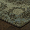 Oriental Weavers Chloe 4712K Tan/Blue Area Rug Corner