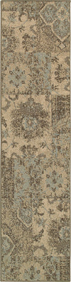 Oriental Weavers Chloe 4712K Tan/Blue Area Rug Runner