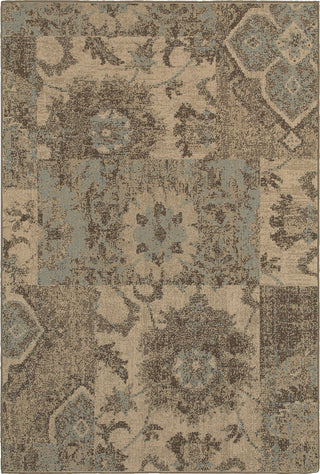 Oriental Weavers Chloe 4712K Tan/Blue Area Rug main image