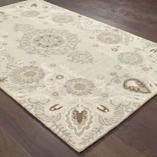 Oriental Weavers Craft 93000 Sand/ Ash Area Rug On Wood