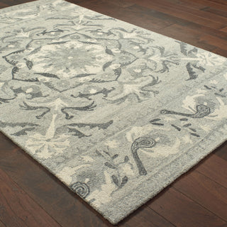 Oriental Weavers Craft 93001 Ash/ Ivory Area Rug On Wood