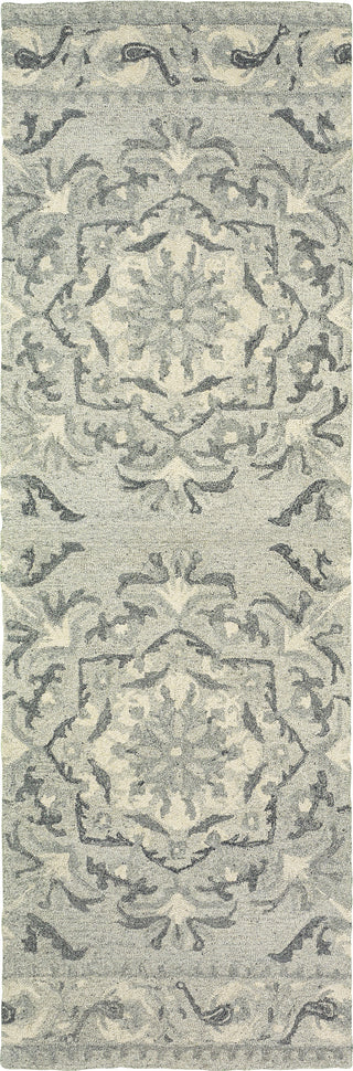 Oriental Weavers Craft 93001 Ash/ Ivory Area Rug 2'6'' X 8' Runner