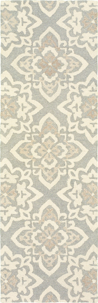 Oriental Weavers Craft 93004 Grey/ Sand Area Rug 2'6'' X 8' Runner