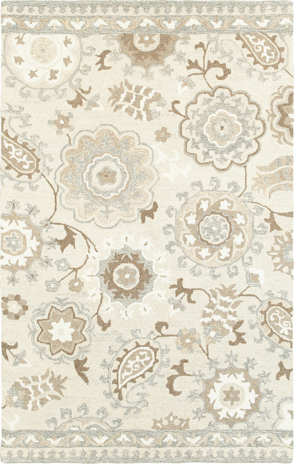 Oriental Weavers Craft 93005 Ivory/ Grey Area Rug main image featured