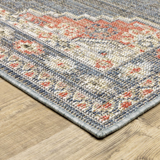 Oriental Weavers Cyprus 020B4 Blue/Multi Area Rug Corner Image