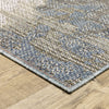 Oriental Weavers Cyprus 2101B Grey/Blue Area Rug Corner Image