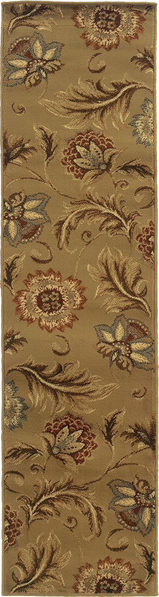 Oriental Weavers Darcy 701J9 Tan/Gold Area Rug Runner Image