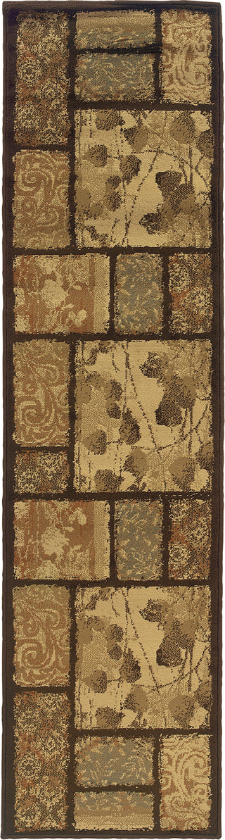 Oriental Weavers Darcy 8025D Brown/Tan Area Rug Runner Image