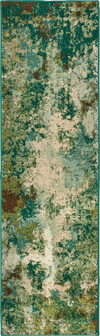 Oriental Weavers Dawson 8021B Blue/Green Area Rug 2'3'' X 7'6'' Runner