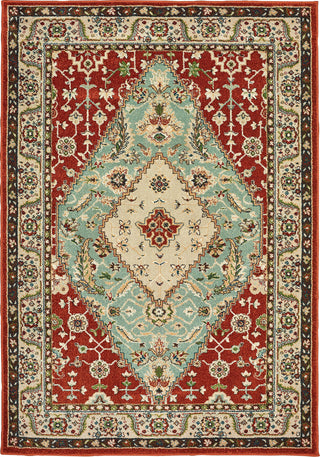 Oriental Weavers Dawson 8315A Rust/Blue Area Rug main image featured