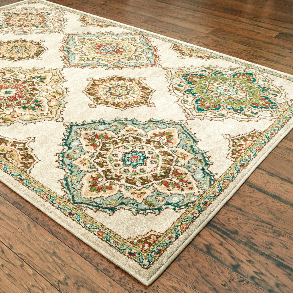 Oriental Weavers Dawson 8334A Beige/Multi Area Rug Incredible Rugs