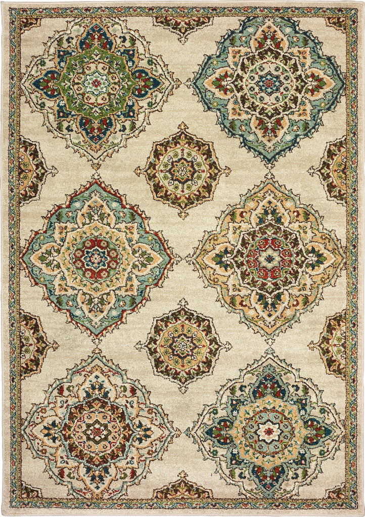 Oriental Weavers Dawson 8334A Beige/Multi Area Rug main image featured