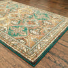 Oriental Weavers Dawson 8527A Teal/Brown Area Rug On Wood