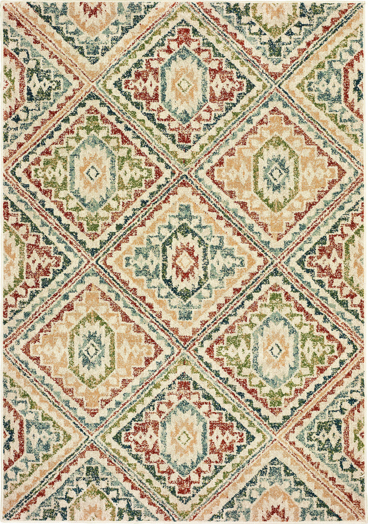 Oriental Weavers Dawson 8530A Ivory/Multi Area Rug main image featured
